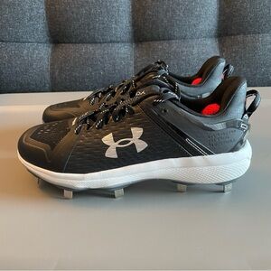 Under Armour Men's Yard Low MT Size 6.5 Baseball  Cleats 3025592-001 Black New